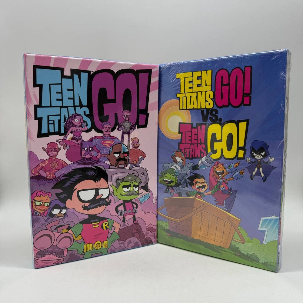 DC Comics Teen Titans Go! Graphic Novel Box Set Kids 2 Slipcase Volumes Flaw